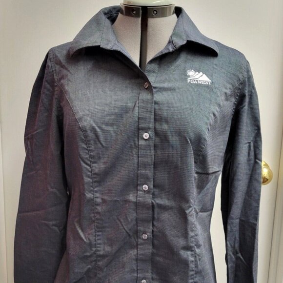 Cutter & Buck PGA West Button Up Long Sleeve Shirt Women's Size Medium - Picture 1 of 6